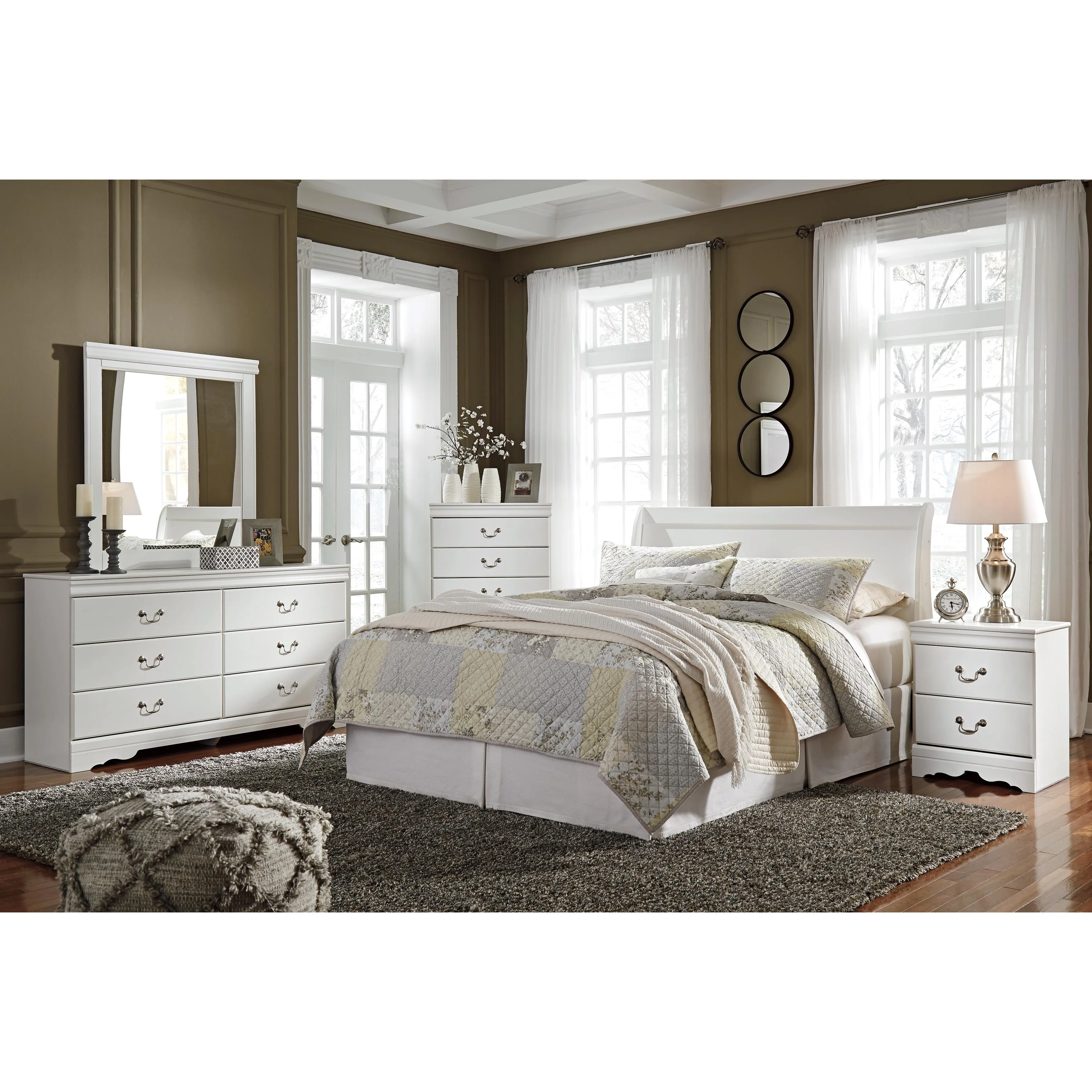 Signature Design by Ashley Anarasia Queen Sleigh Bed B129-77/B100-31