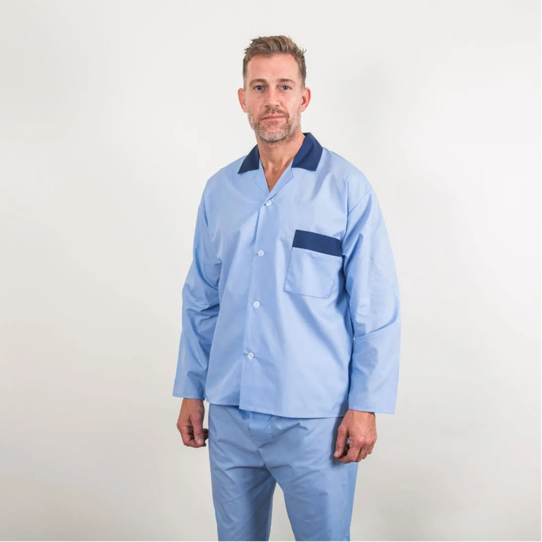 Somax Poly/Cotton Contrast Pyjamas with Elastic Waist MT117