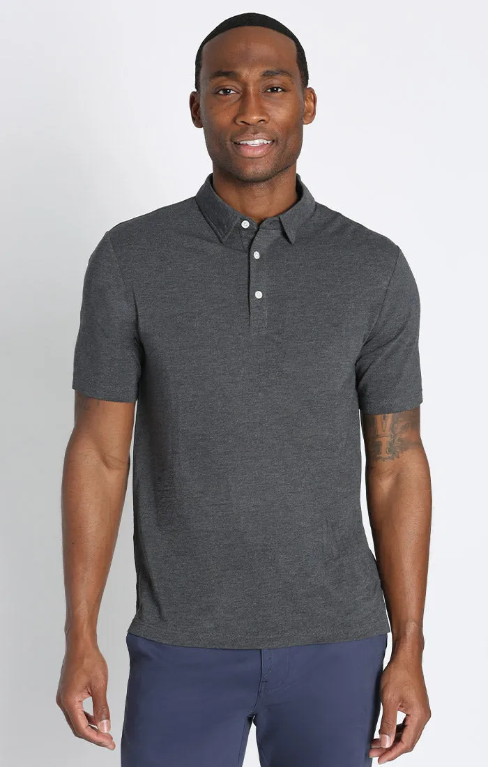 Stretch Pima Cotton Blend Polo