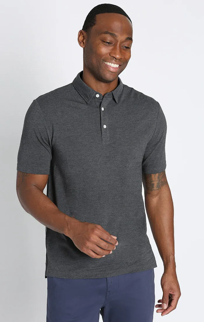 Stretch Pima Cotton Blend Polo