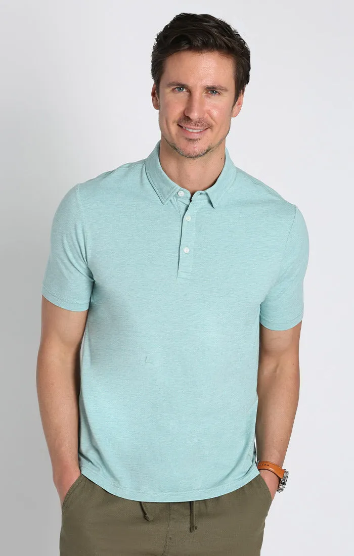 Stretch Pima Cotton Blend Polo