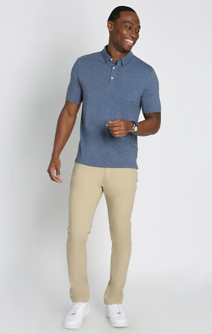 Stretch Pima Cotton Blend Polo