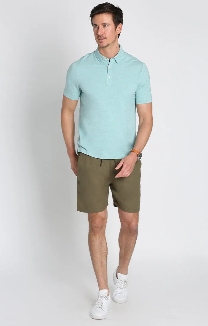 Stretch Pima Cotton Blend Polo