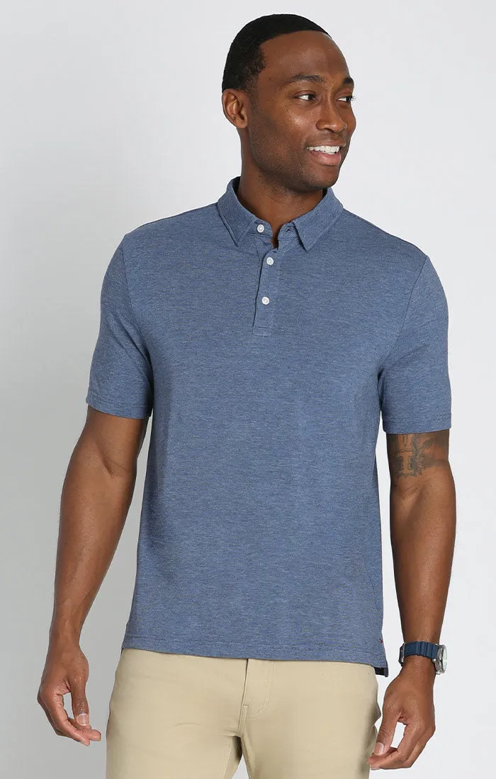 Stretch Pima Cotton Blend Polo