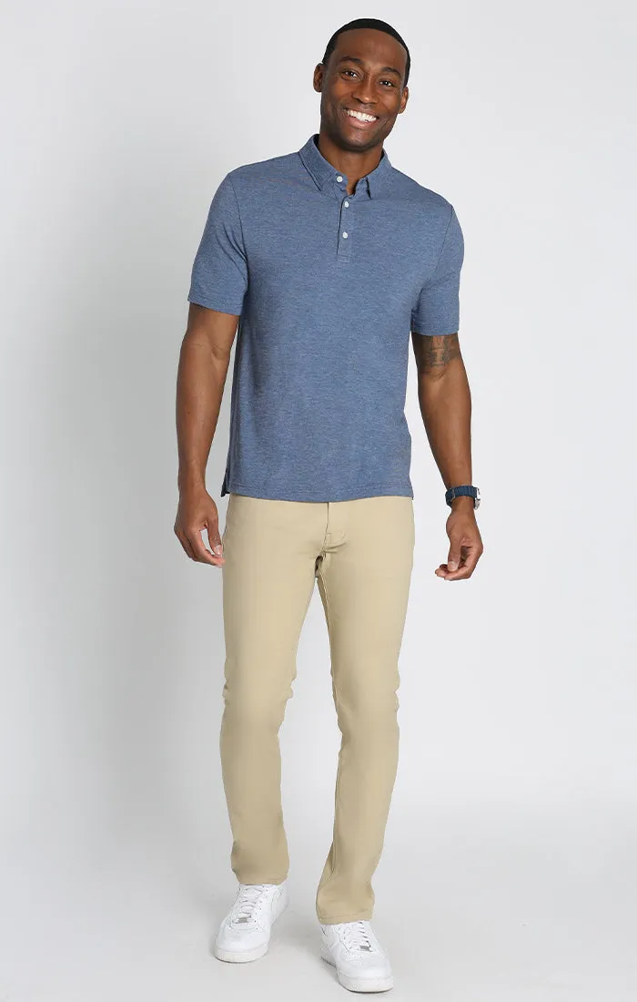 Stretch Pima Cotton Blend Polo