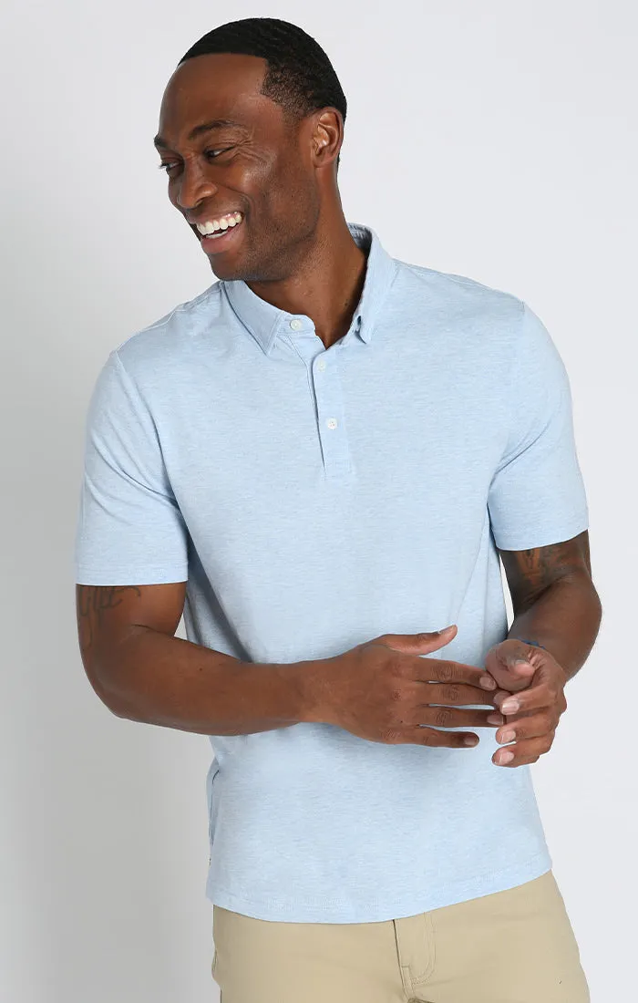 Stretch Pima Cotton Blend Polo