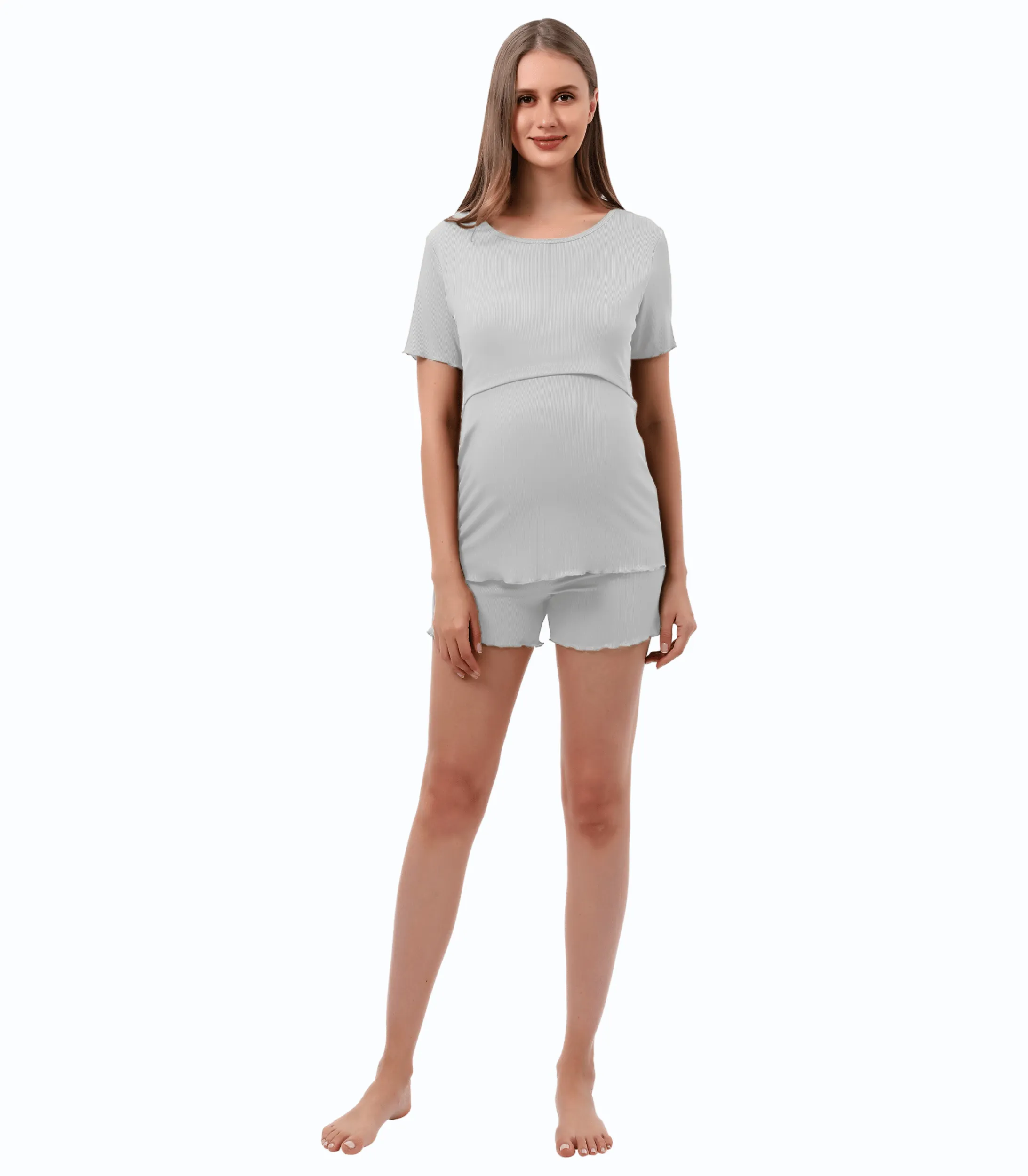 Summer Pregnancy Pajama Set