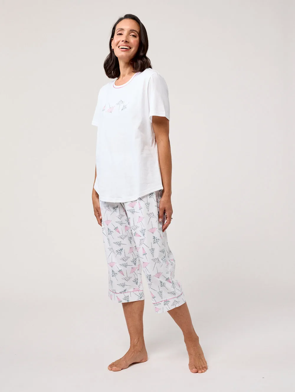 Sun Shades Short Sleeve 3/4 Pyjama Set