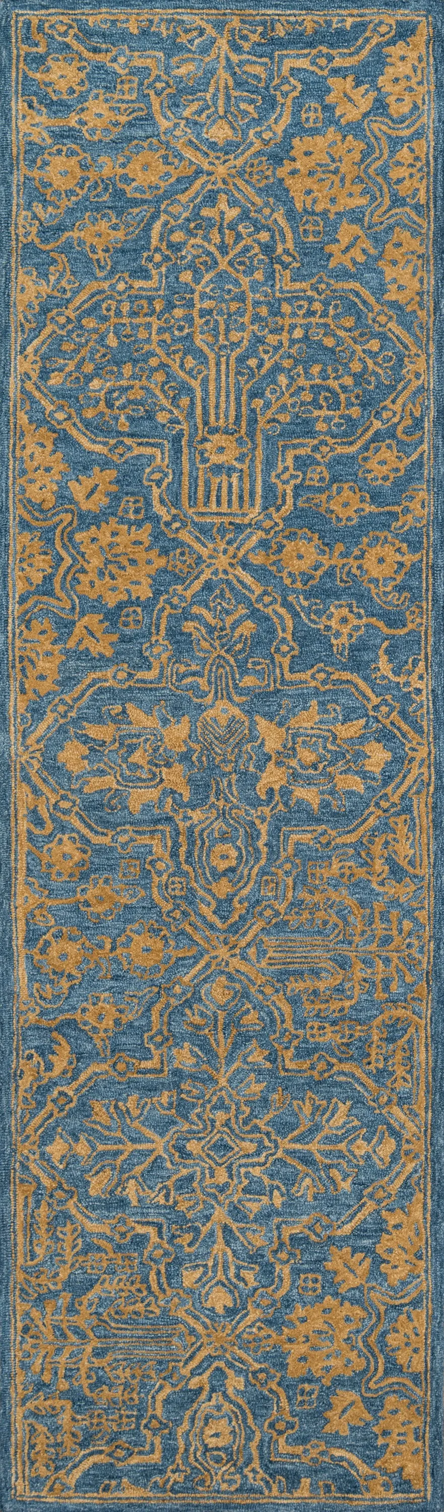 Traditional Hand Tufted Blue Rug