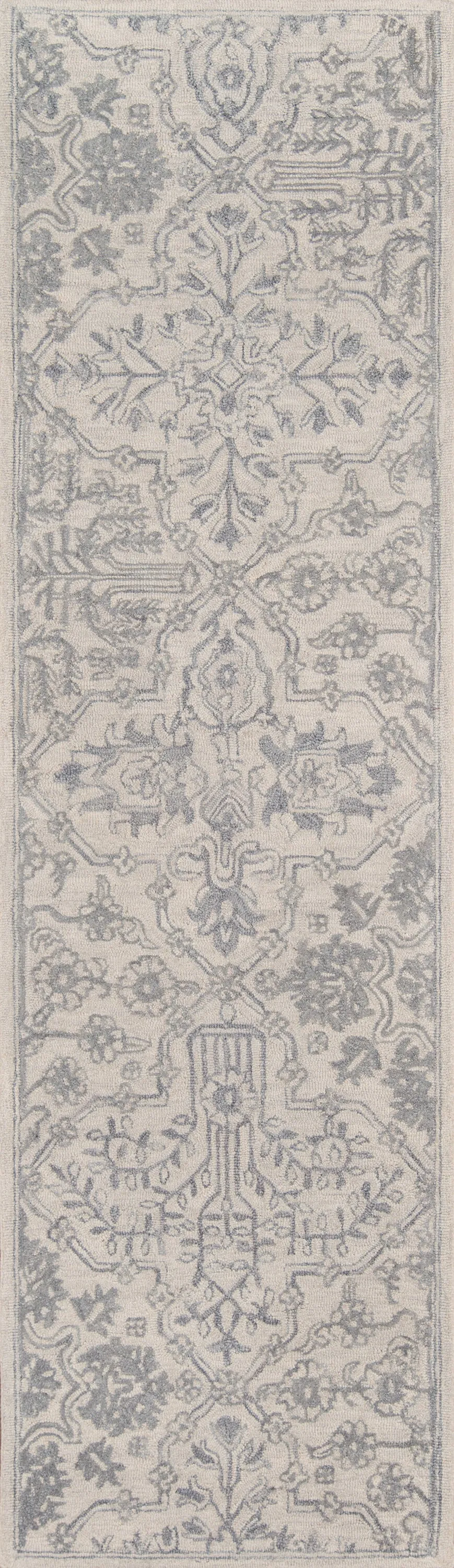 Traditional Hand Tufted Grey Rug