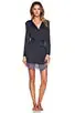 Venice Short Robe With Lace Hem