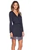 Venice Short Robe With Lace Hem