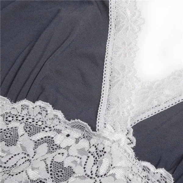 VenusFox Sexy Spaghetti Strap Lace Lingerie Dress