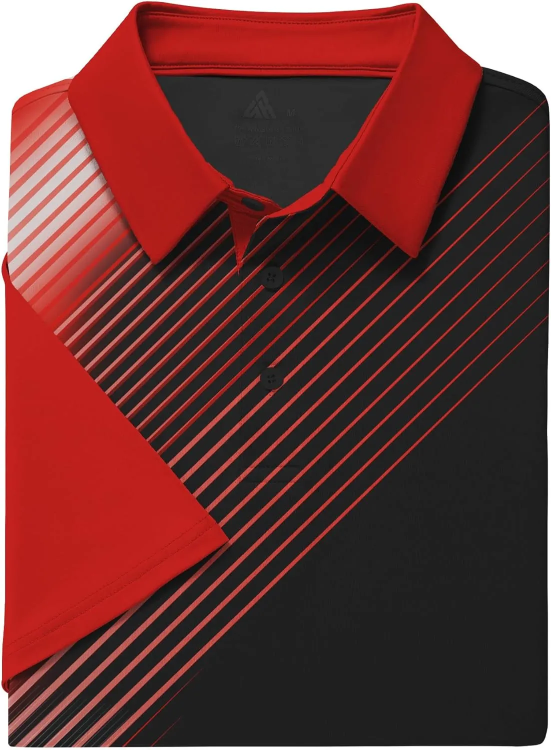 ZITY Men's Golf Shirts Short Sleeve Moisture Wicking Performance Print Patterns Casual Collared Golf Polo Shirt for Men