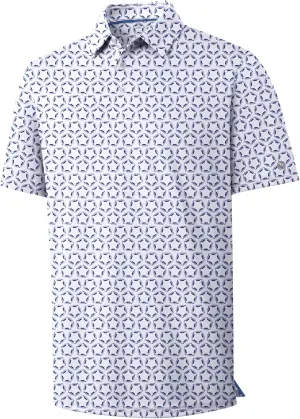 ZITY Mens Golf Shirts Short Sleeve Print Patterns Performance Moisture Wicking Polo Shirt